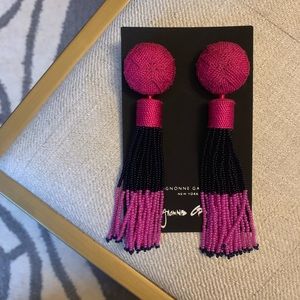 Mignonne Gavigan | Madison Earring Hot Pink | NWT